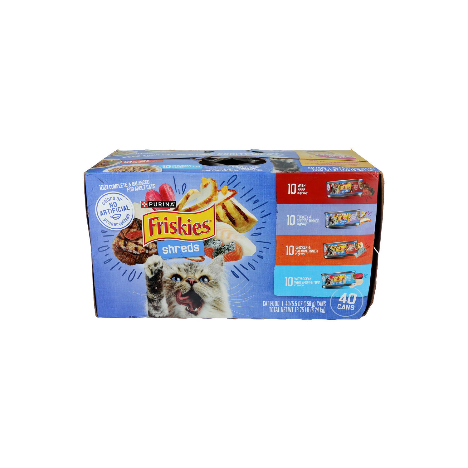 友子ー NUTRISARI 17セット Purina Friskies Variety Pack Shreds Wet Cat Food - 0.344 Pound