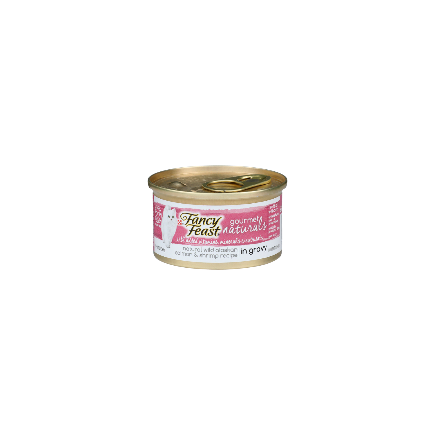 Purina Fancy Feast Natural Wild Alaskan Salmon Recipe For Adult Cat Food - 3 Ounce Image 1 of 3