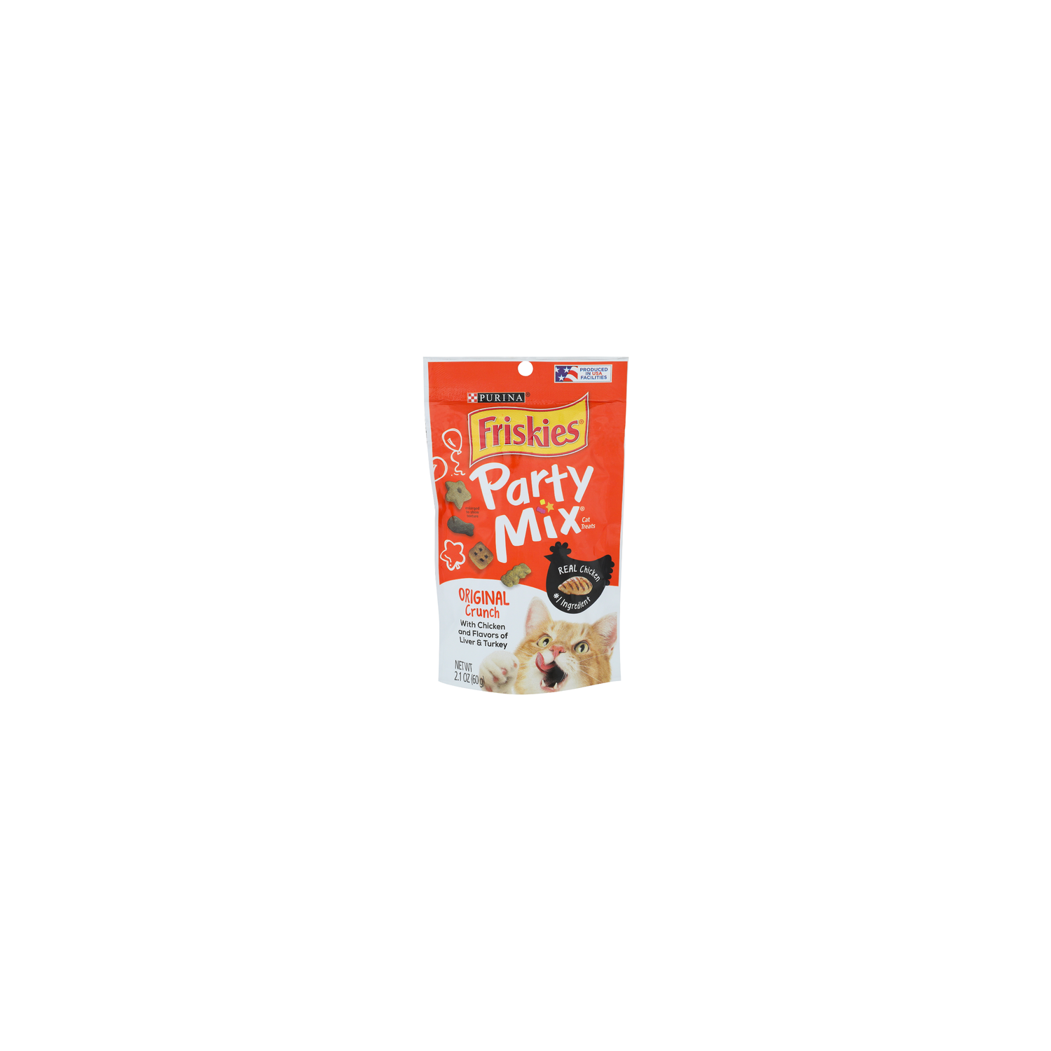 Purina Friskies Original Crunch Party Mix Cat Treats - 2.1 Ounce Image 1 of 3