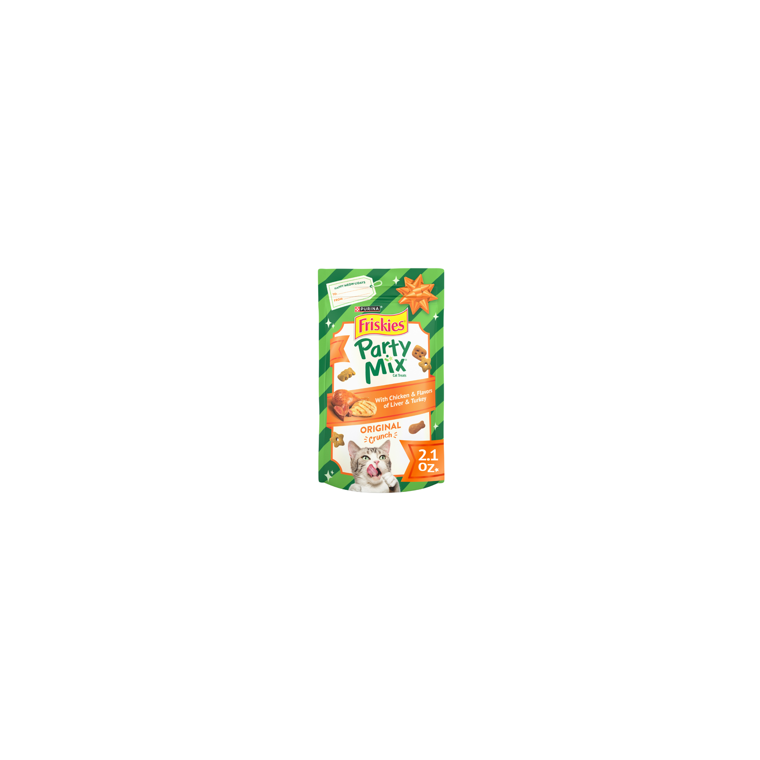 Purina Friskies Cat Treats, Party Mix Original Crunch - 2.1 Ounce Image 1 of 4