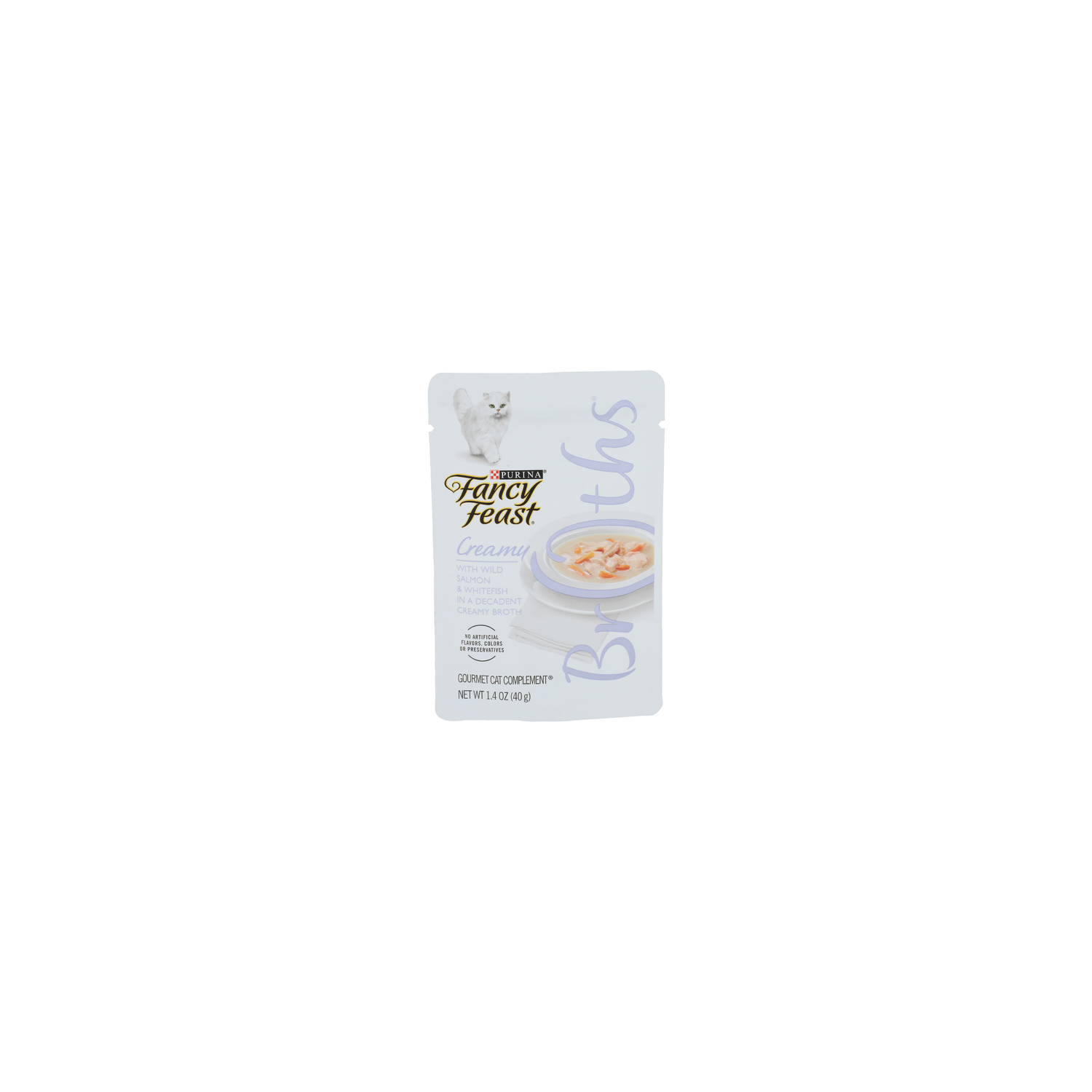 Purina Fancy Feast With Wild Salmon & Whitefish In A Decadent Creamy Broth Gourmet Cat Complement - 1.4 Ounce Image 1 of 4