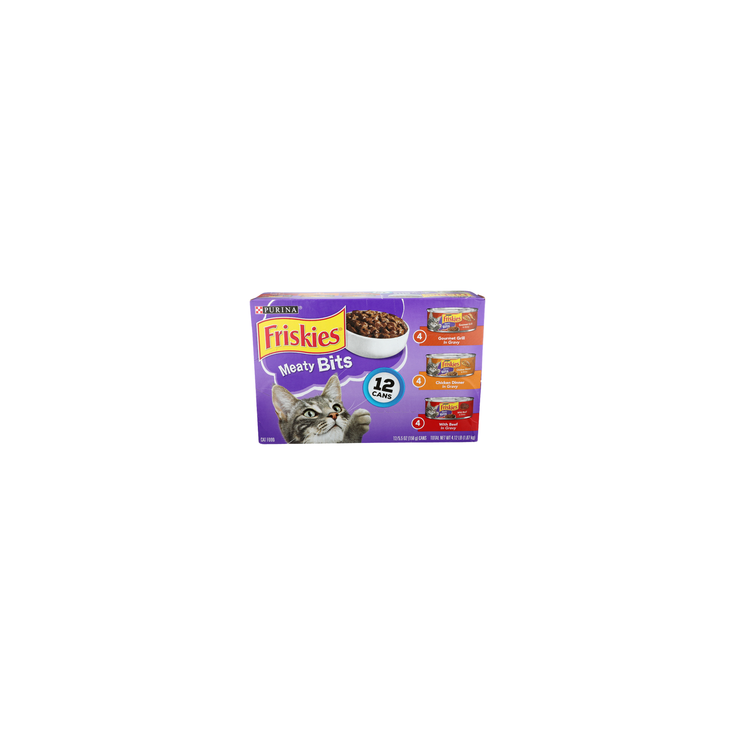 Purina Friskies Meaty Bits Cat Food - 5.5 Ounce - 12 Count Image 1 of 2