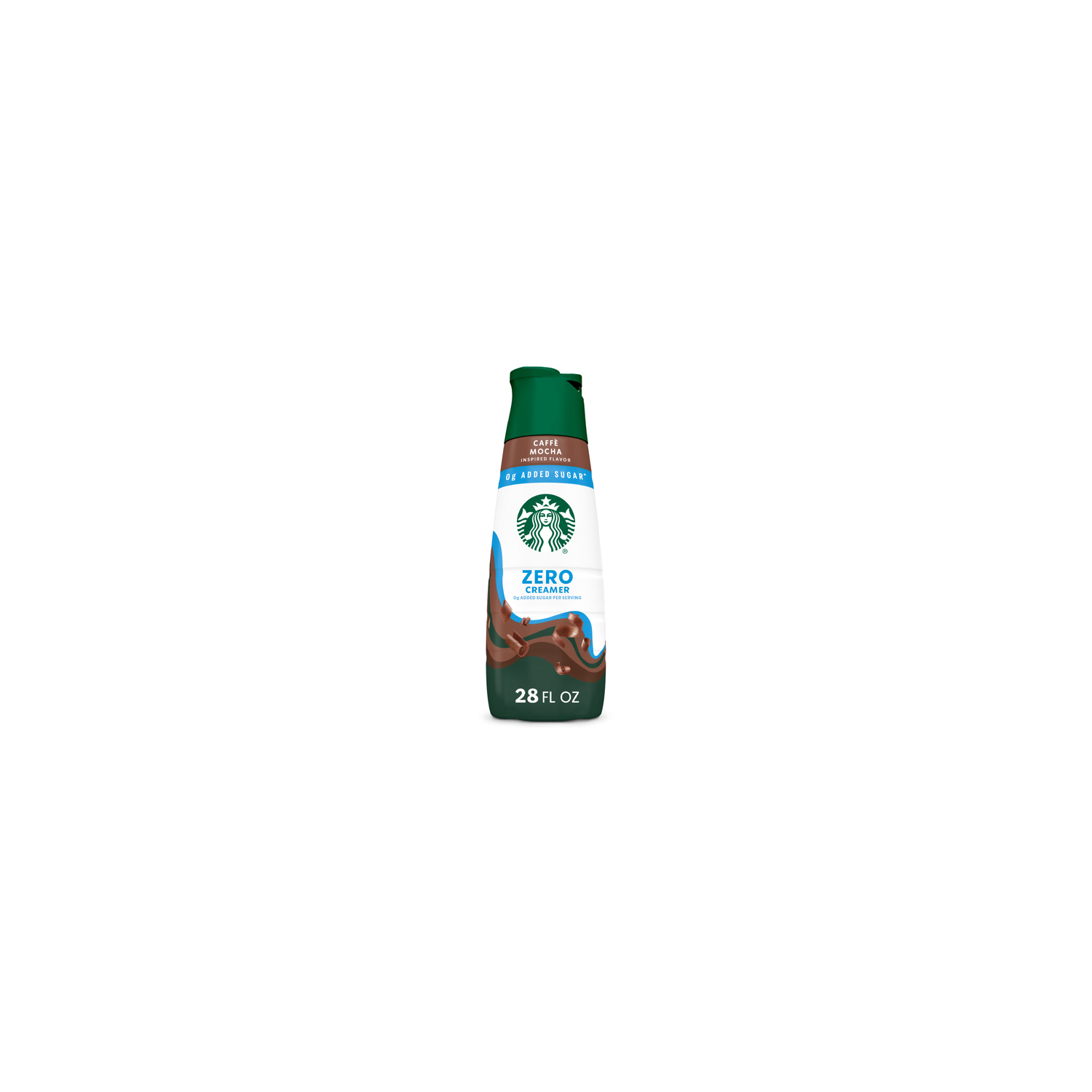 Starbucks Zero Sugar Chocolate Flavored Coffee Creamer, Inspired By Caffe Mocha - 28 Ounce Image 1 of 4
