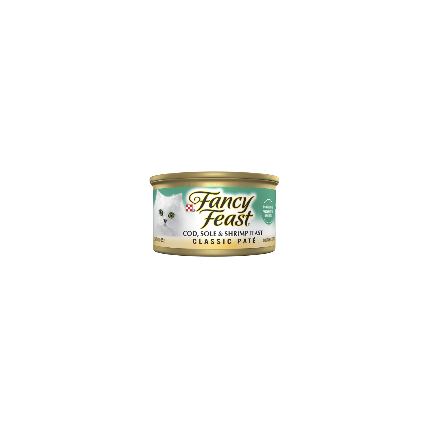 Purina Fancy Feast Cod, Sole And Shrimp Classic Grain Free Wet Cat Food Pate - 3 Ounce Image 1 of 4