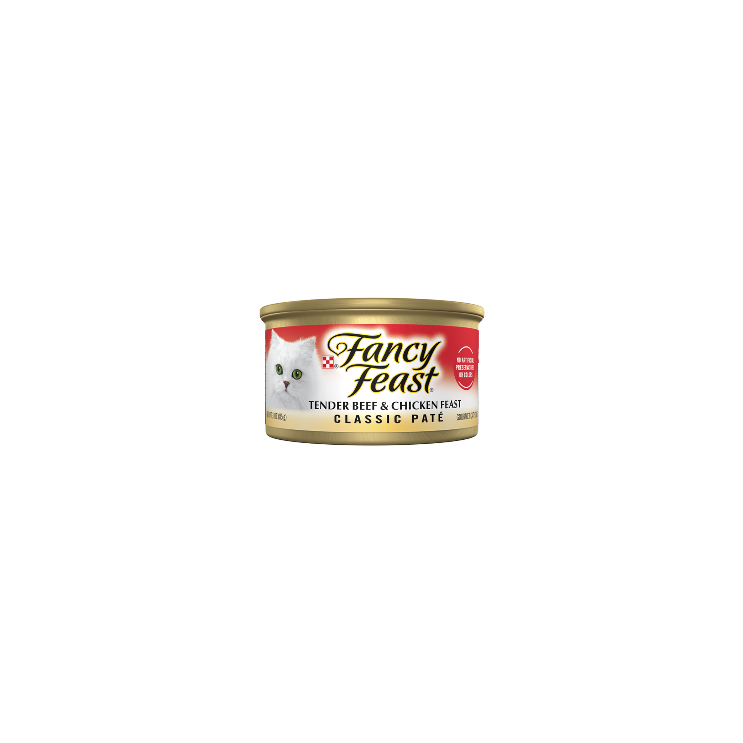 Purina Fancy Feast Tender Beef And Chicken Classic Grain Free Wet Cat Food Pate - 3 Ounce Image 1 of 4