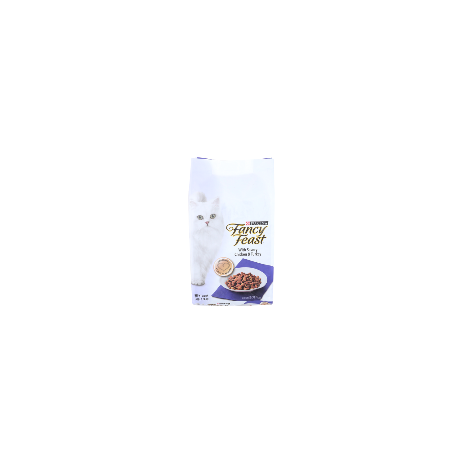 Purina With Savory Chicken Turkey Fancy Feast Gourmet Cat Food - 48 Ounce Image 1 of 4