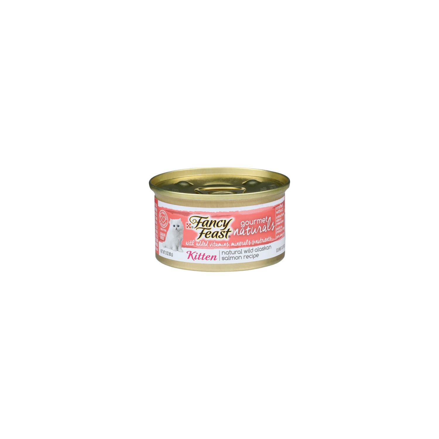 Purina Fancy Feast Natural Wild Alaskan Salmon Recipe Kitten Cat Food - 3 Ounce Image 1 of 3
