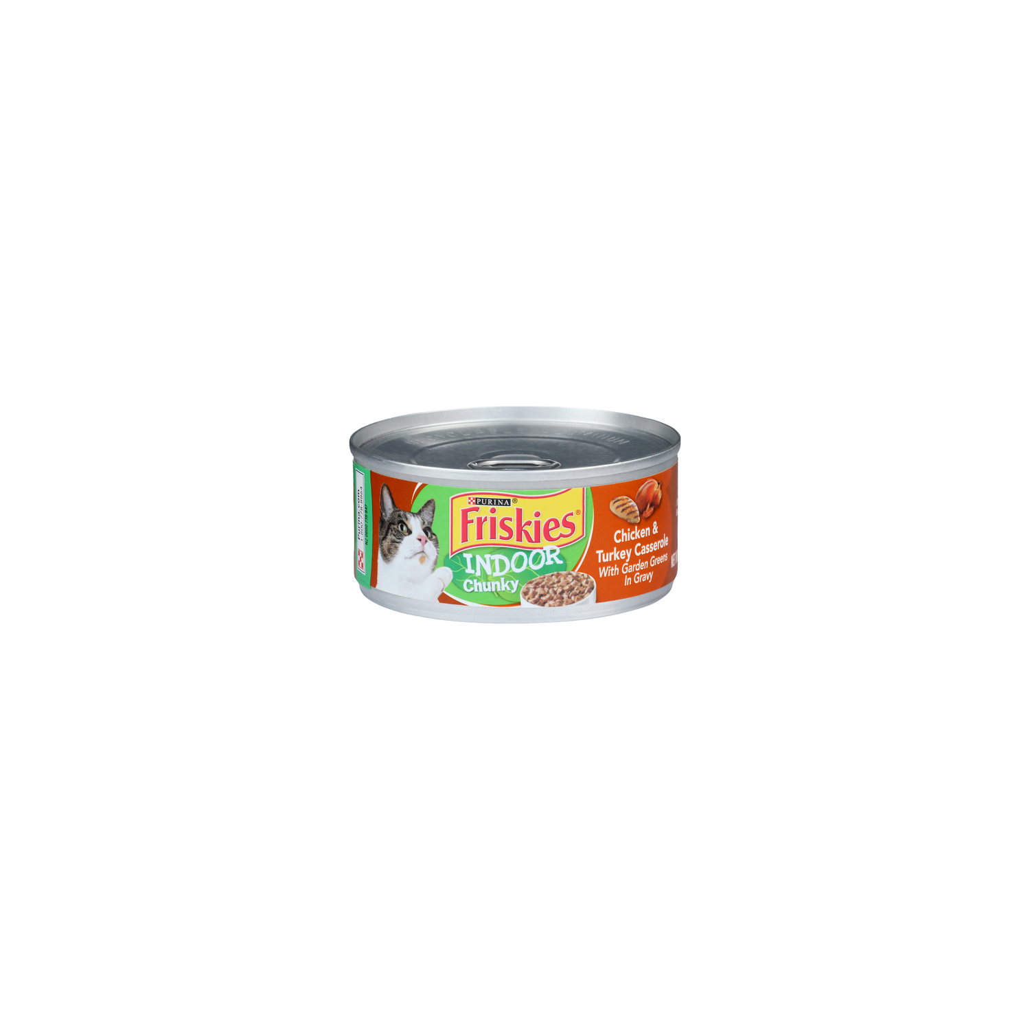 Purina Friskies Chicken & Turkey Casserole With Garden Greens In Gravy Indoor Chunky Cat Food - 5.5 Ounce Image 1 of 2