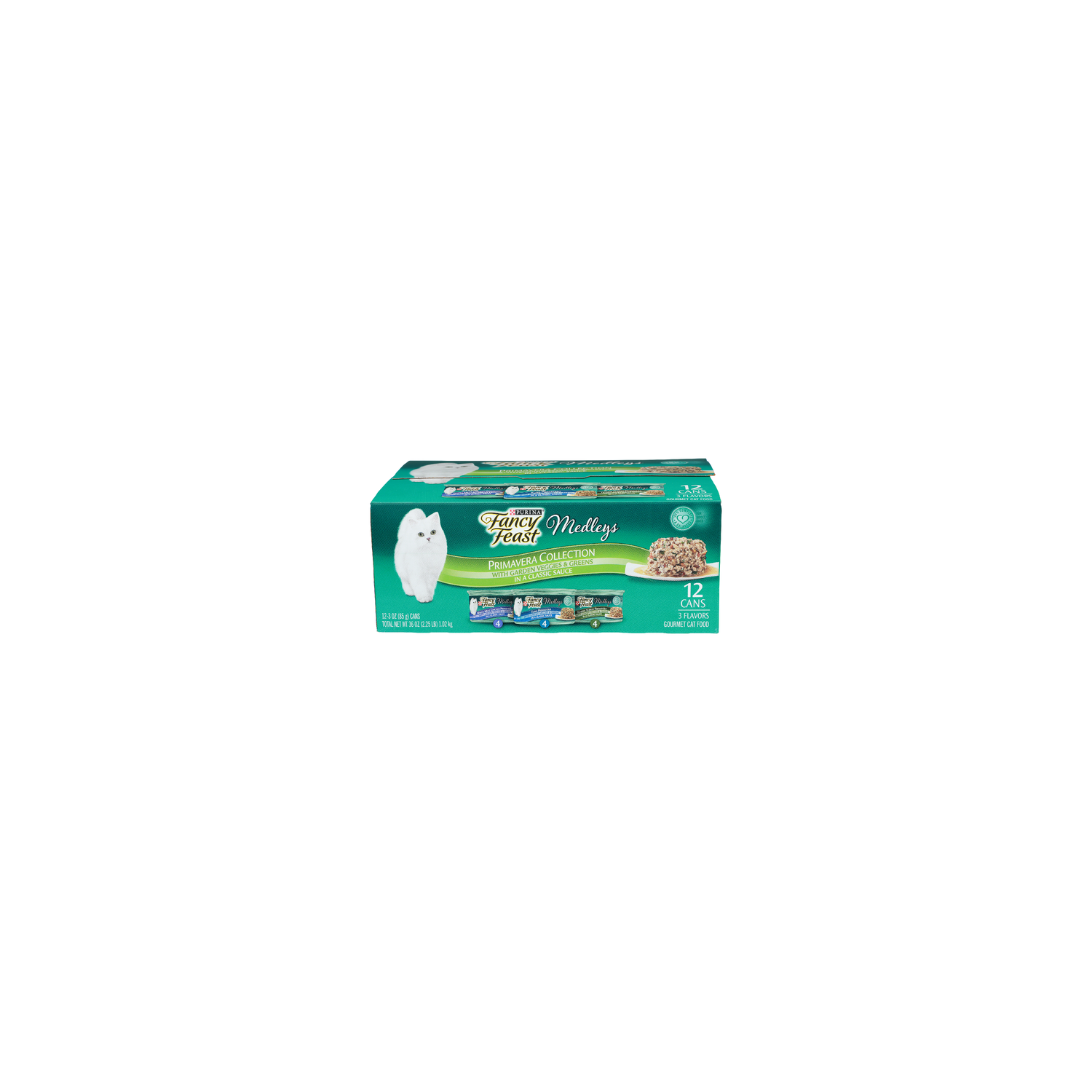 Purina Fancy Feast Primavera Collection With Garden Veggies & Green In A Classic Sauce Medleys Fancy Feast Gourmet Cat Food Variety Pack - 3 Ounce - 12 Count Image 1 of 2