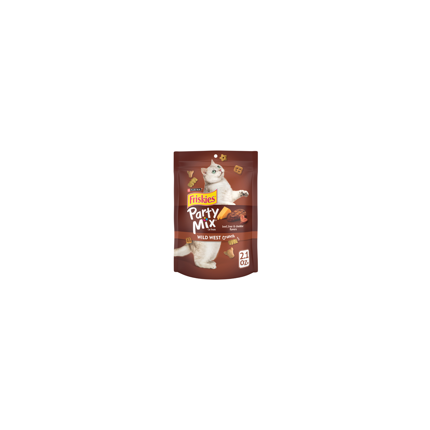 Purina Friskies Cat Treats, Party Mix Wild West Crunch - 2.1 Ounce Image 1 of 4