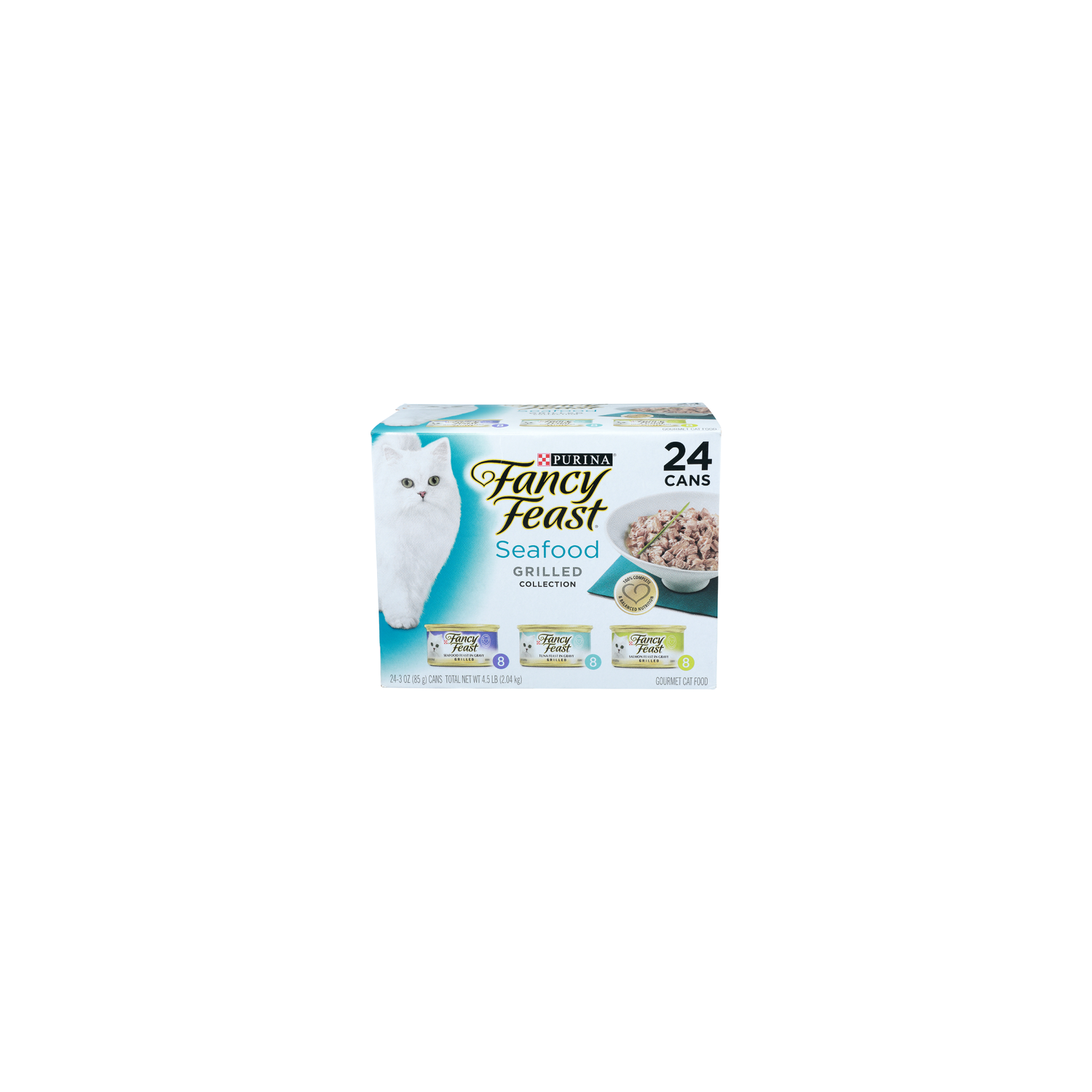 Purina Fancy Feast Seafood Grilled Collection Gourmet Cat Food - 3 Ounce - 24 Count Image 1 of 2