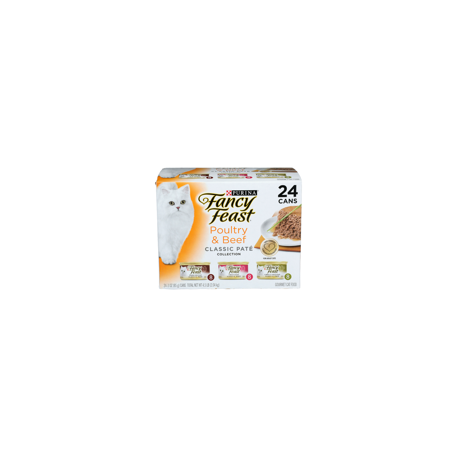 Purina Fancy Feast Poultry & Beef Classic Pate Collection - 3 Ounce - 24 Count Image 1 of 2
