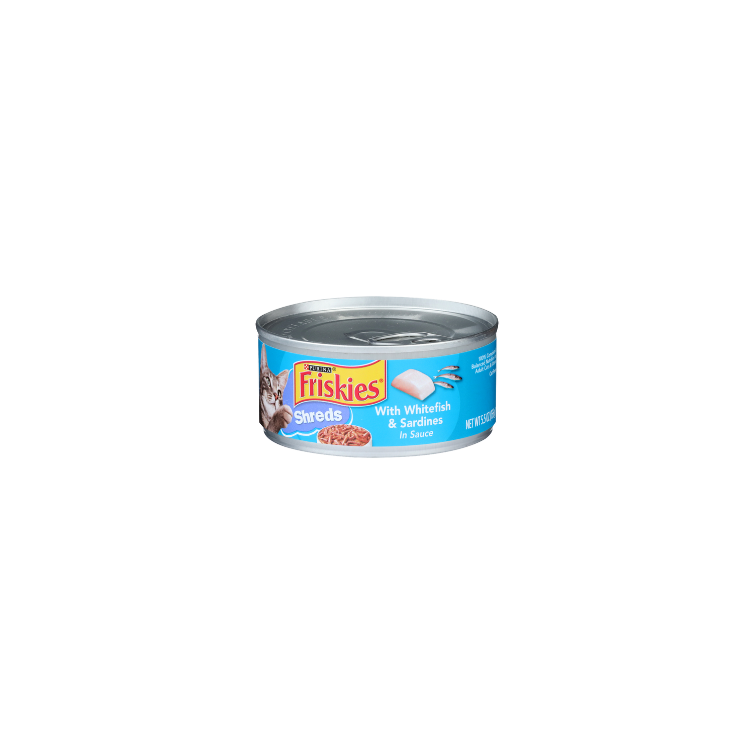 Purina Friskies With Whitefish & Sardines In Sauce Shred - 5.5 Ounce Image 1 of 4
