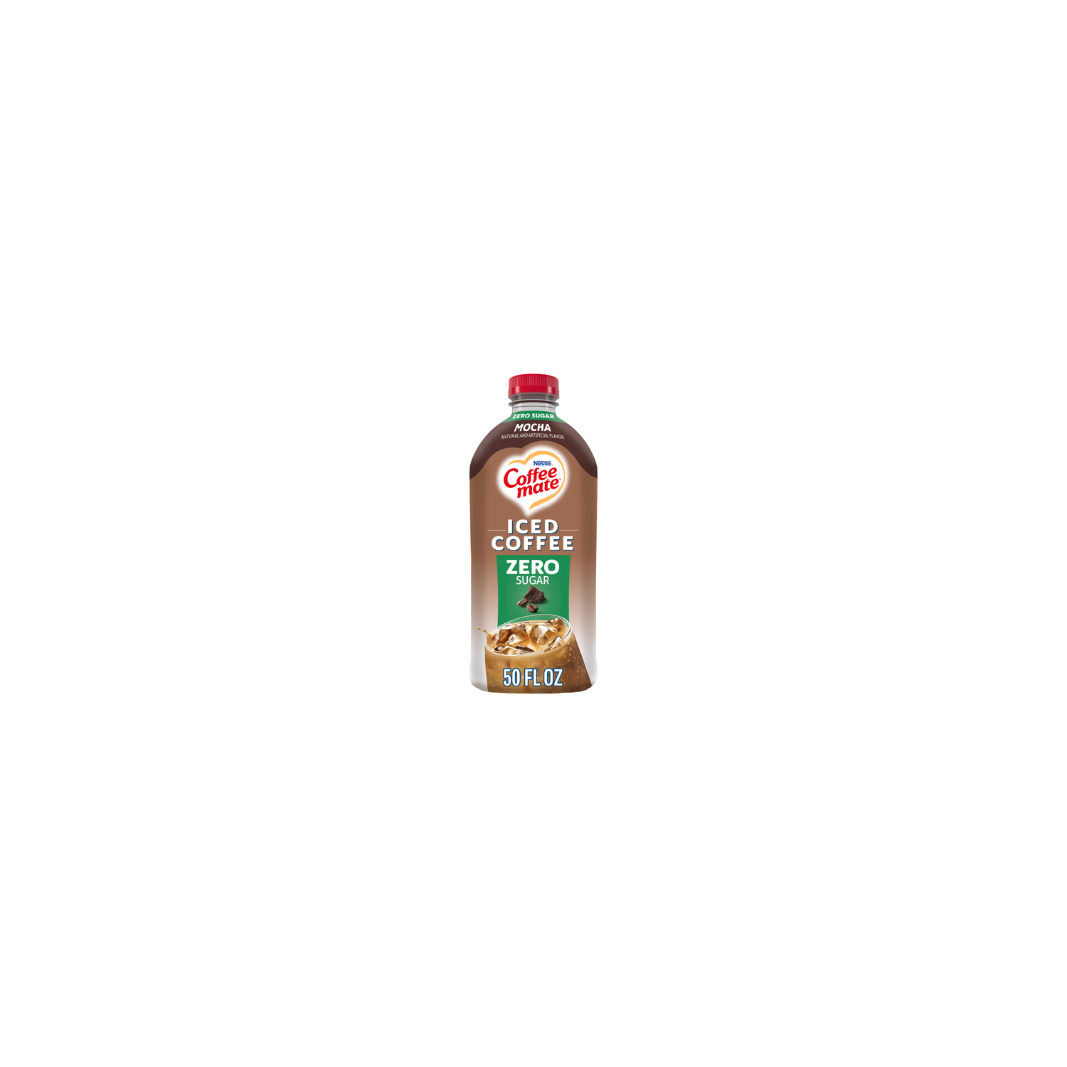 Coffee mate Mocha Flavored Iced Coffee, Zero Sugar, Non Dairy Ready To Drink - 50 Ounce Image 1 of 4
