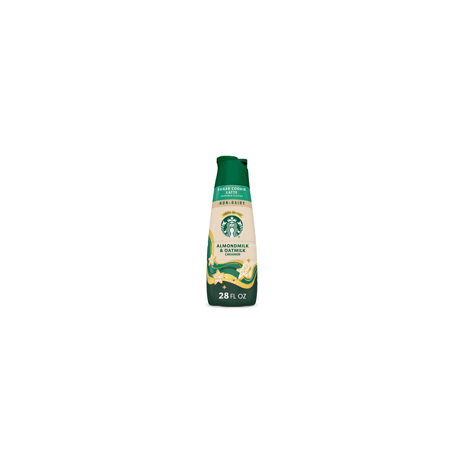 Starbucks Non-Dairy Sugar Cookie Flavored Coffee Creamer, Almondmilk And Oatmilk Inspired By Latte - 28 Ounce Image 1 of 4