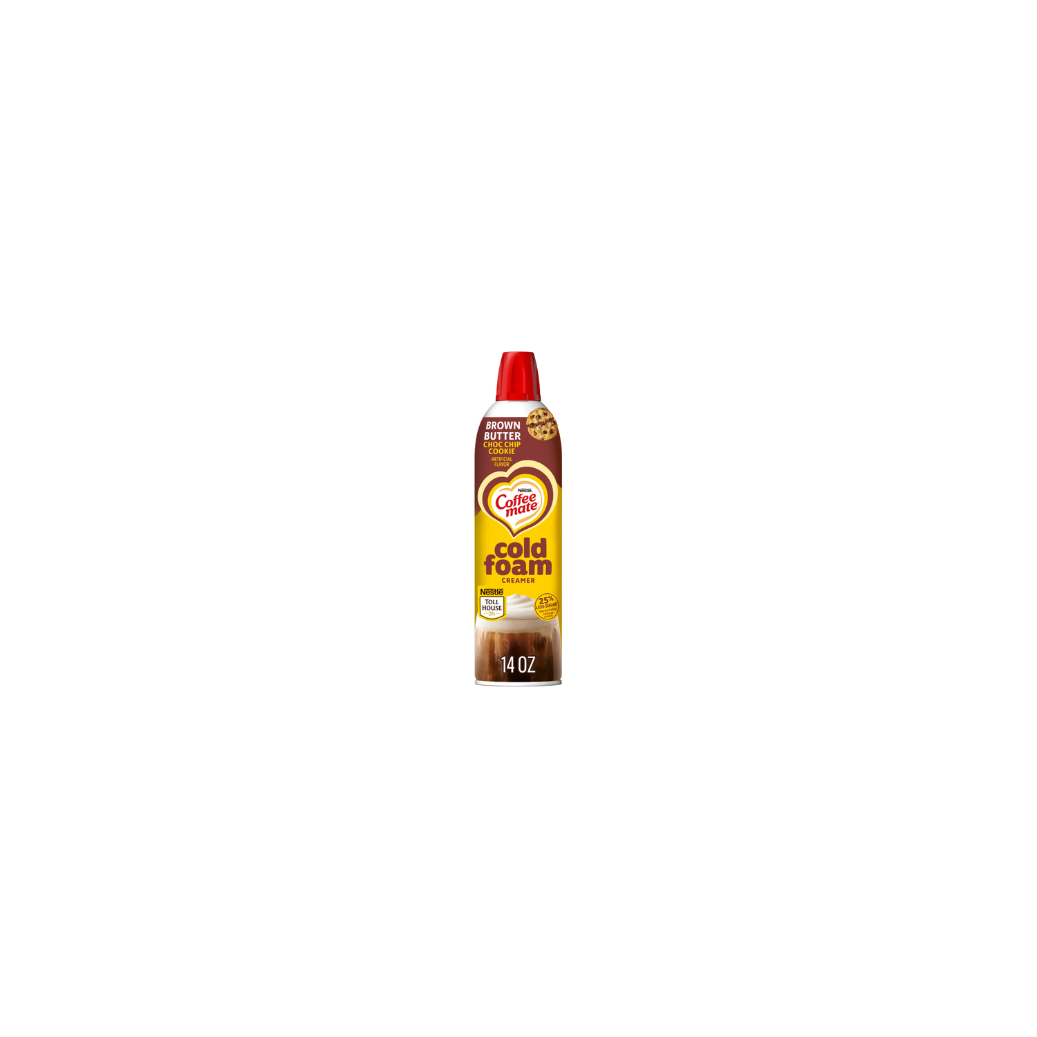 Nestlé Coffee mate Brown Butter Chocolate Chip Cookie Flavored Cold Foam Creamer - 14 Ounce Image 1 of 4