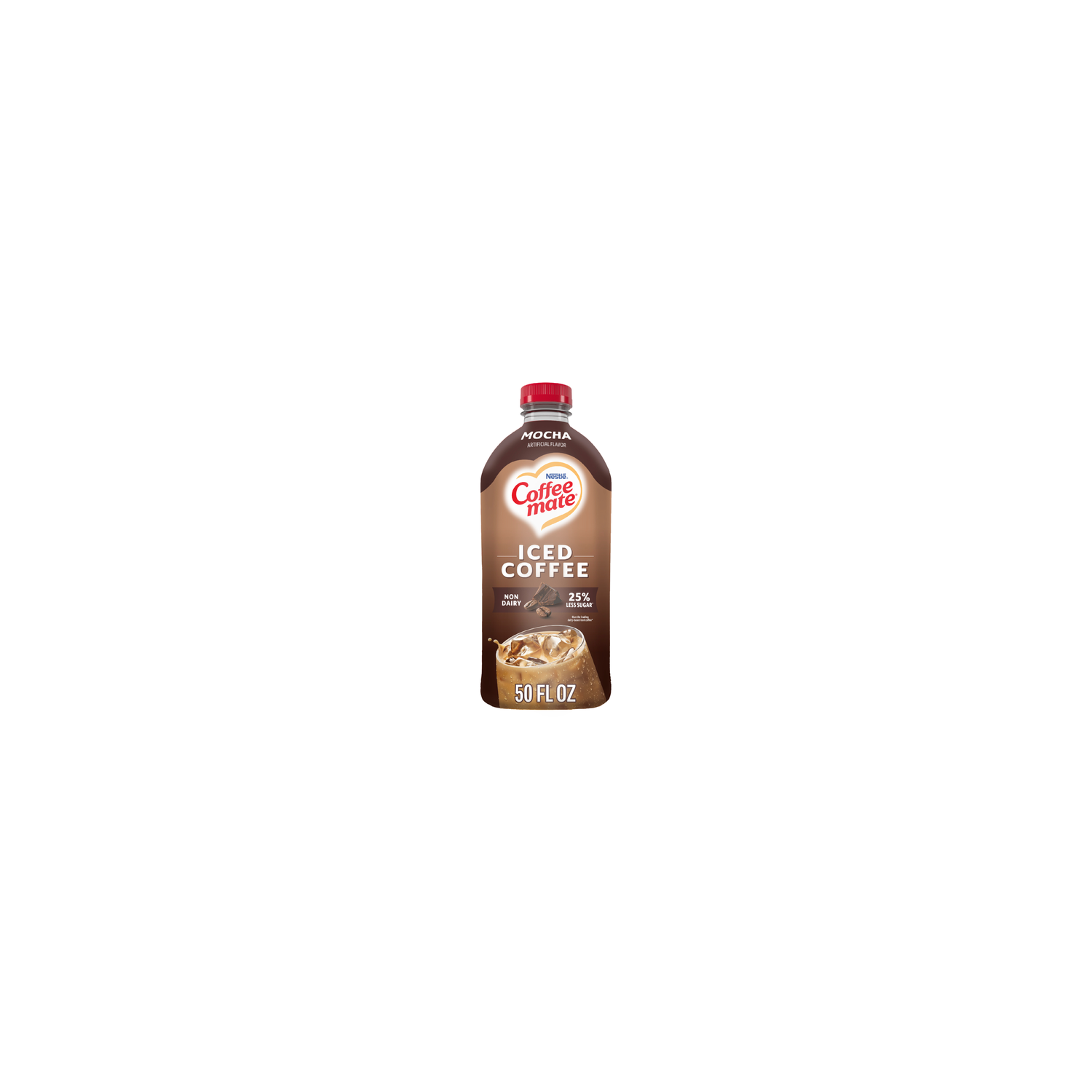 Coffee mate Mocha Flavored Iced Coffee, Non-Dairy Cold Ready To Drink - 50 Ounce Image 1 of 4
