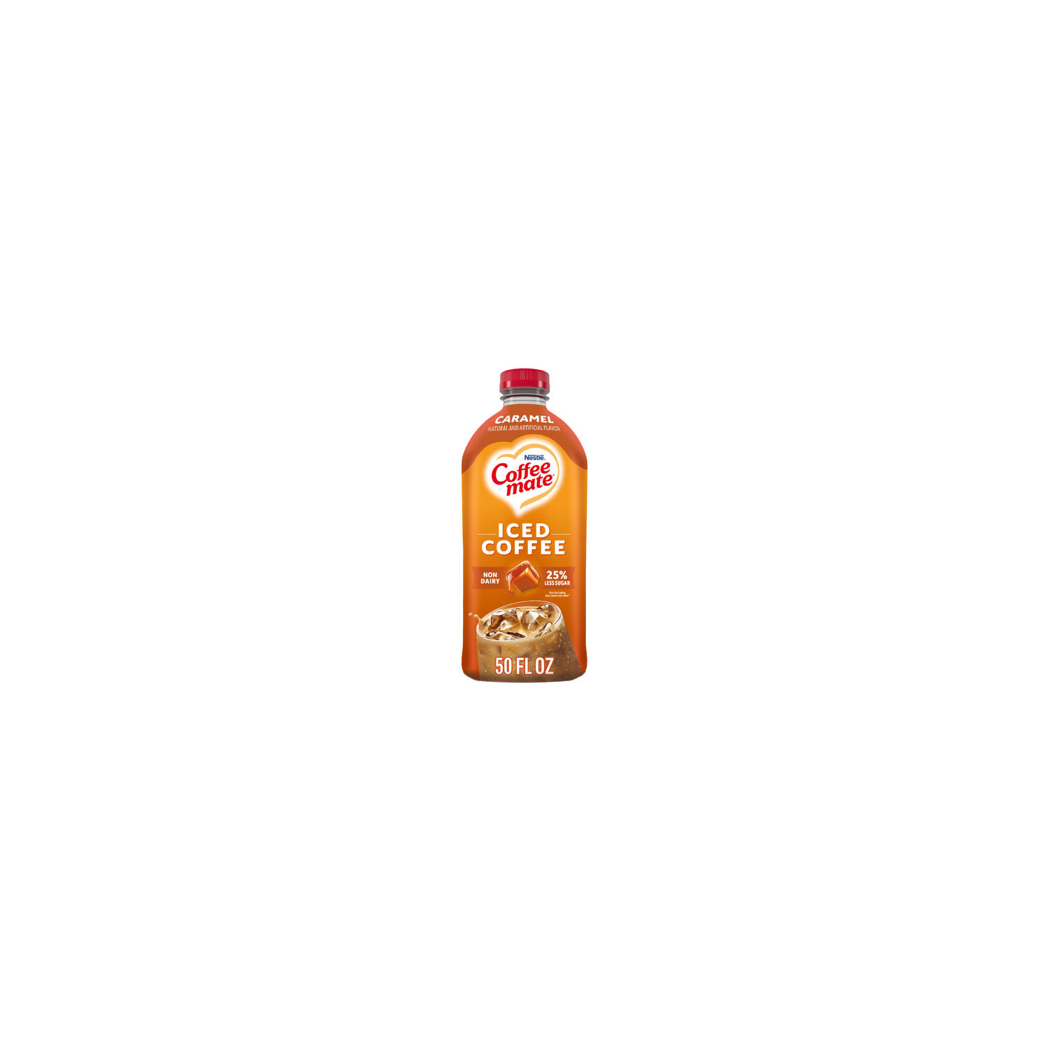 Coffee mate Caramel Flavored Iced Coffee, Non-Dairy Cold Ready To Drink - 50 Ounce Image 1 of 4