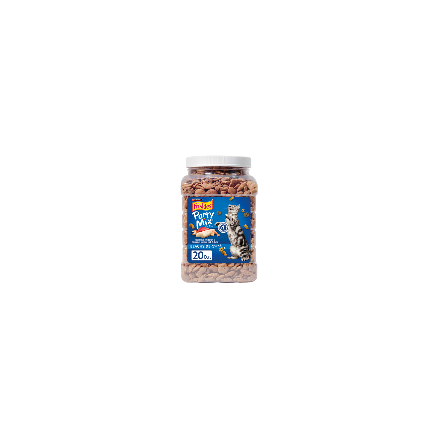 Purina Friskies Cat Treats, Party Mix Beachside Crunch - 20 Ounce Image 1 of 4