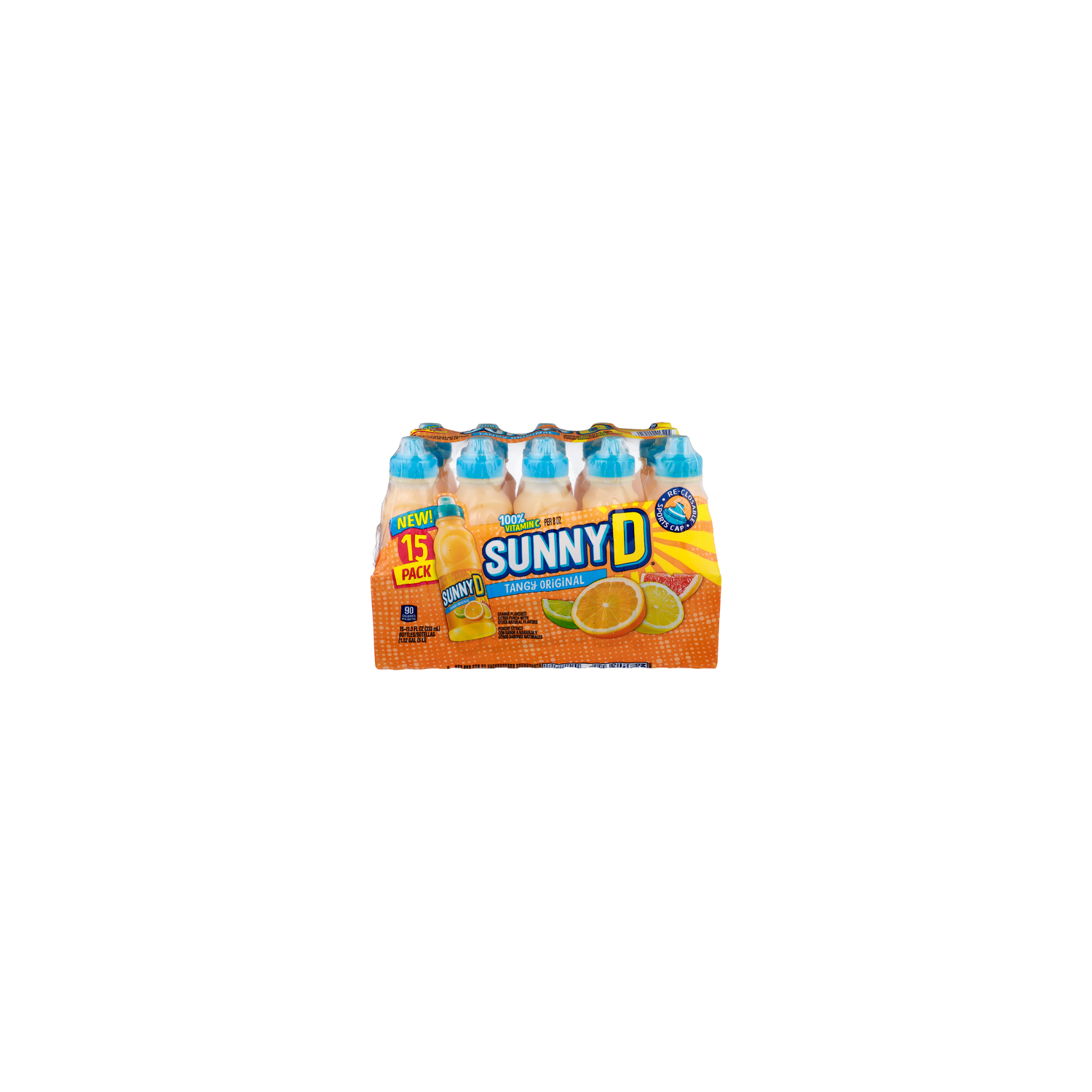 Sunny D Orange Tangy Original Juice - 11.3 Fluid Ounce - 15 Count