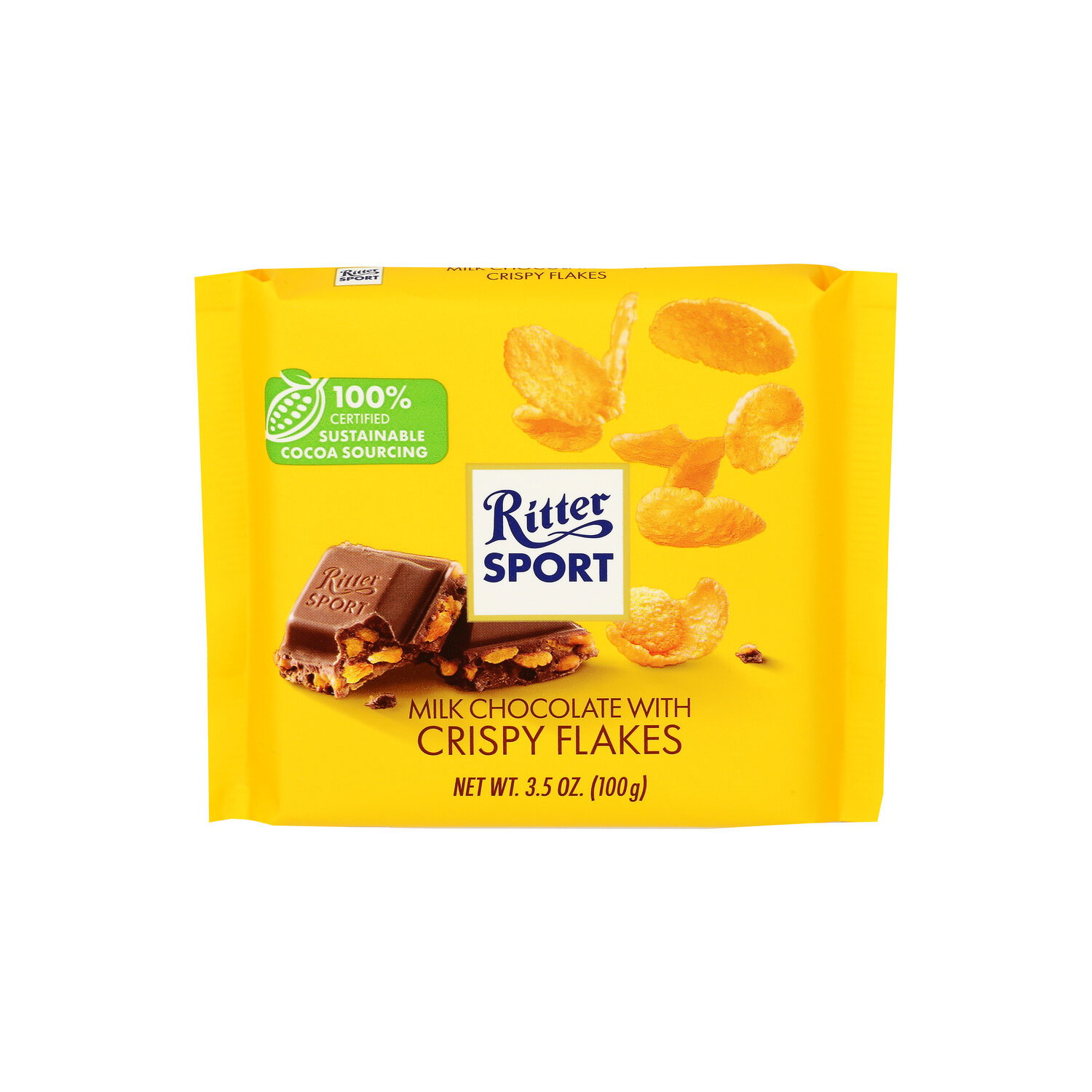 Ritter Sport Chocolate Milk With Crispy Flakes - 3.5 Ounce Image 1 of 4