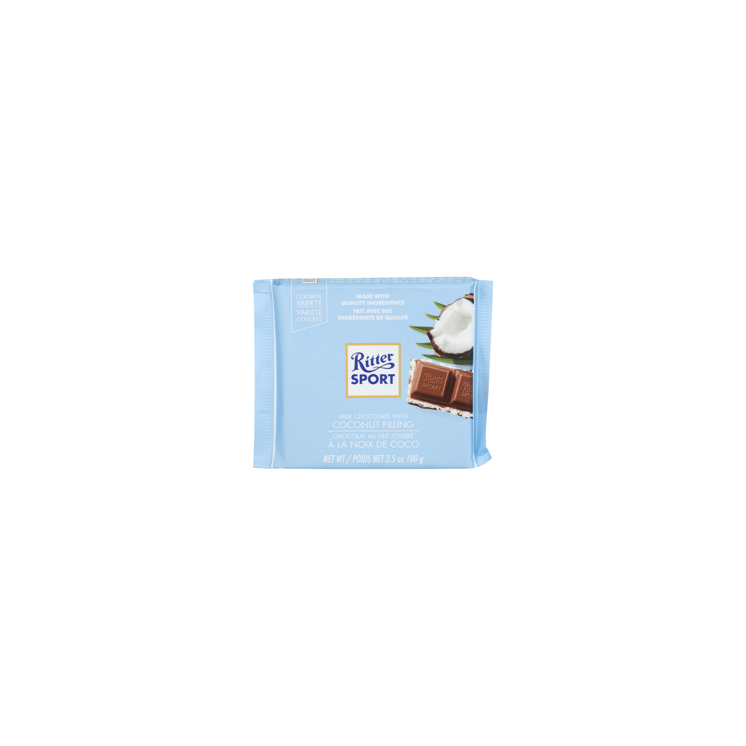 Ritter Sport Milk Chocolate With Coconut Filling - 3.5 Ounce Image 1 of 4