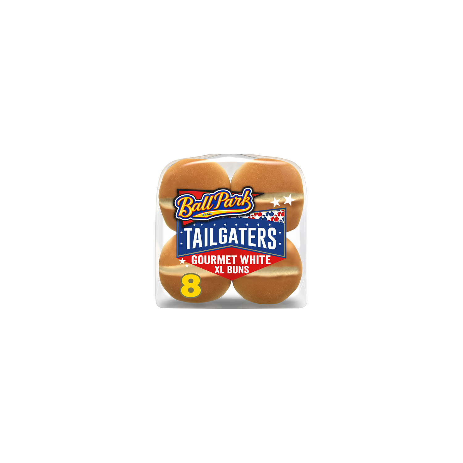 Ball Park Tailgaters Gourmet Extra Large Buns, , White Hamburger