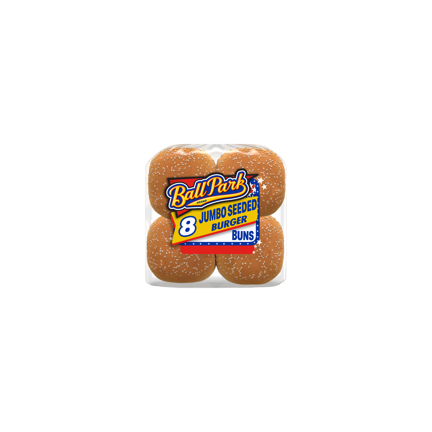 Ball Park Jumbo Seeded Burger Buns - 18.25 Ounce Image 1 of 4