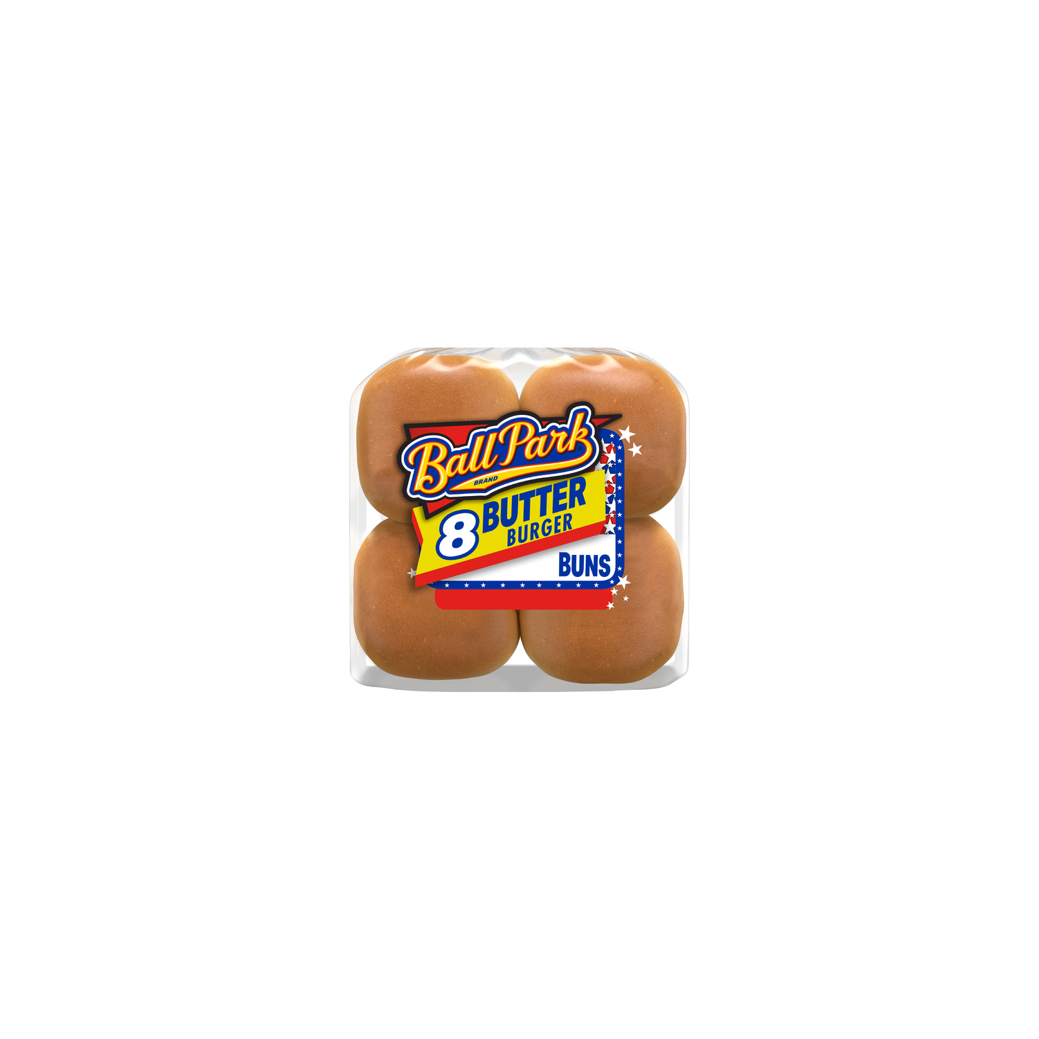 Ball Park Butter Hamburger Buns, , Bag - 16 Ounce Image 1 of 4