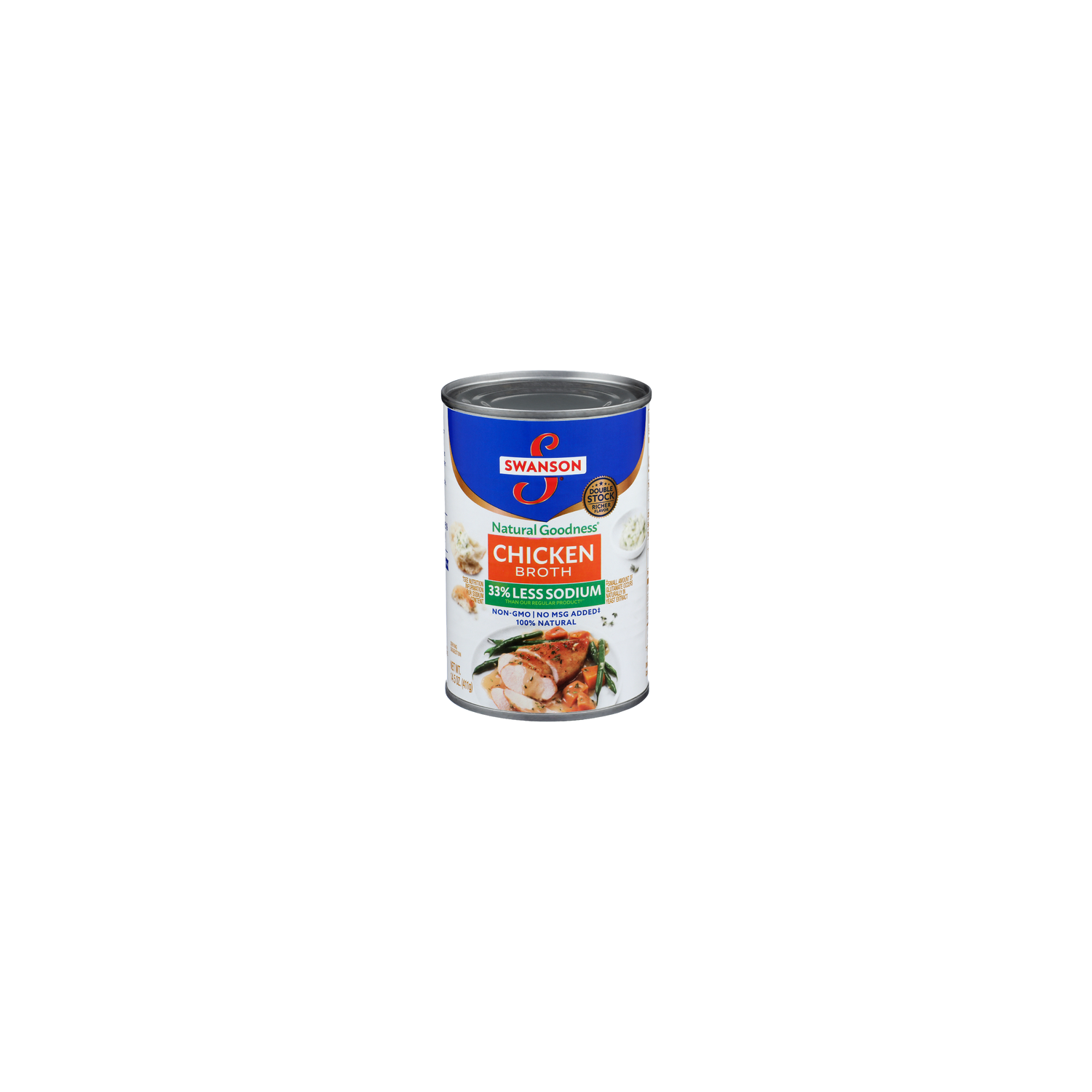 Swanson Chicken 33% Less Sodium Broth - 14.5 Ounce Image 1 of 4