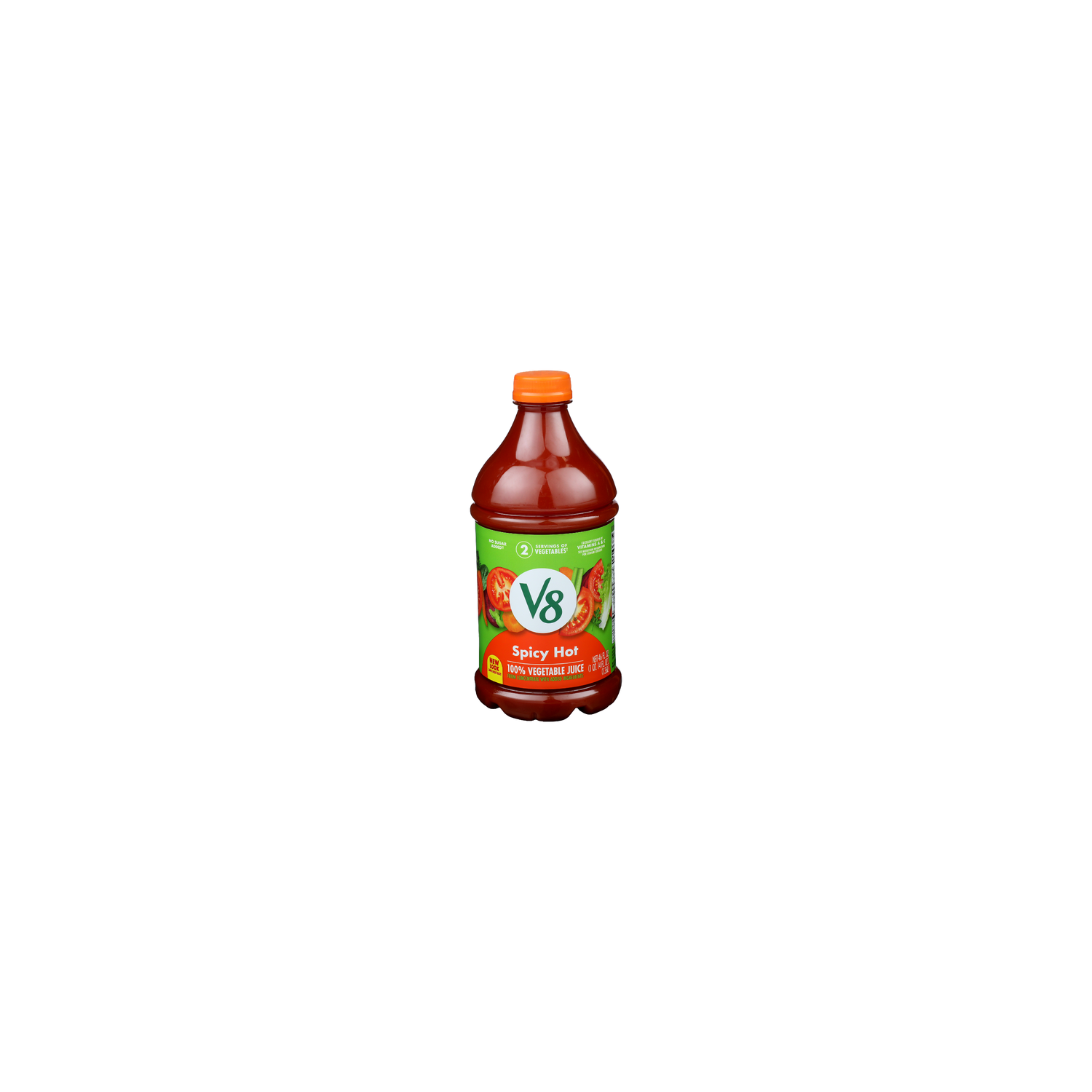 V8 Spicy Hot 100% Vegetable Juice - 46 Fluid Ounce - Super 1 Foods