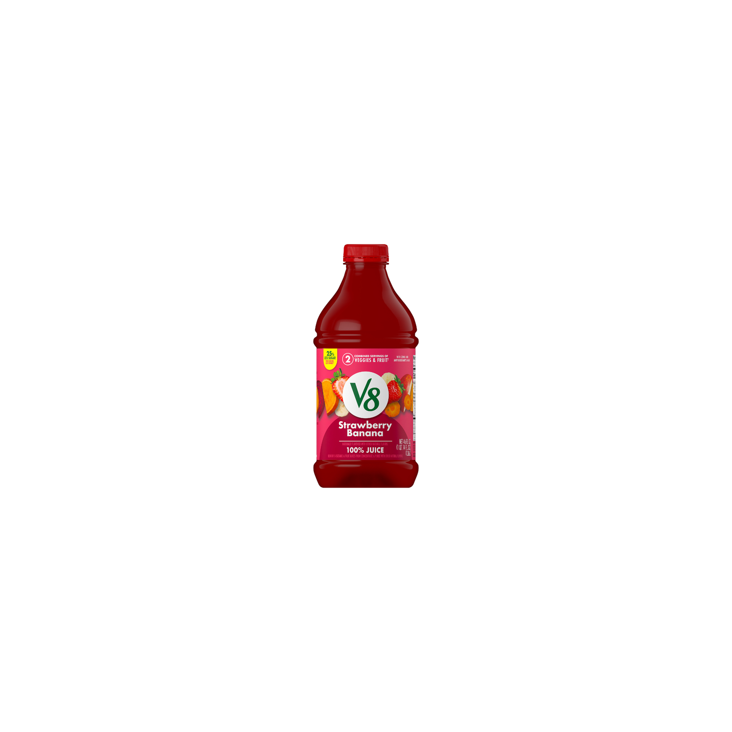 V8 Strawberry Banana 100% Fruit And Vegetable Juice - 46 Fluid Ounce Image 1 of 2
