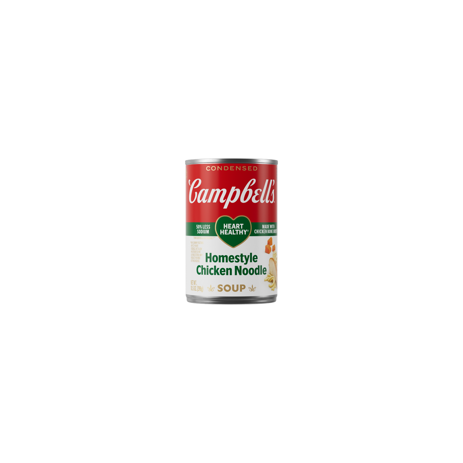 Campbell's Condensed Heart Healthy Homestyle Chicken Noodle Soup - 10.5 Ounce Image 1 of 2