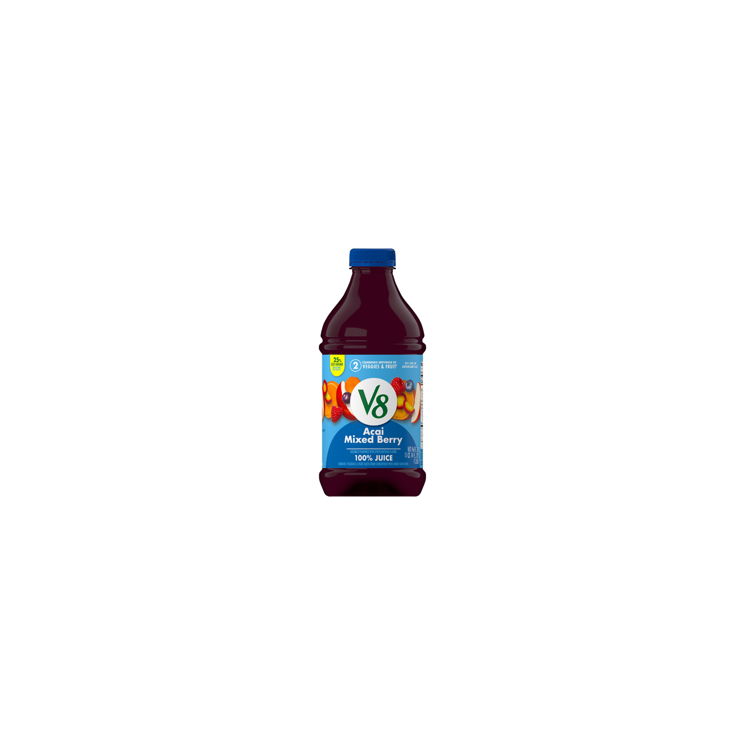 V8 Acai Mixed Berry 100% Fruit And Vegetable Juice - 46 Fluid Ounce Image 1 of 2