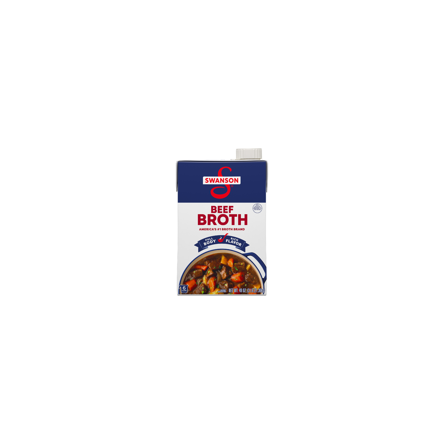 Swanson 100% Natural Beef Broth, Carton - 48 Ounce Image 1 of 2