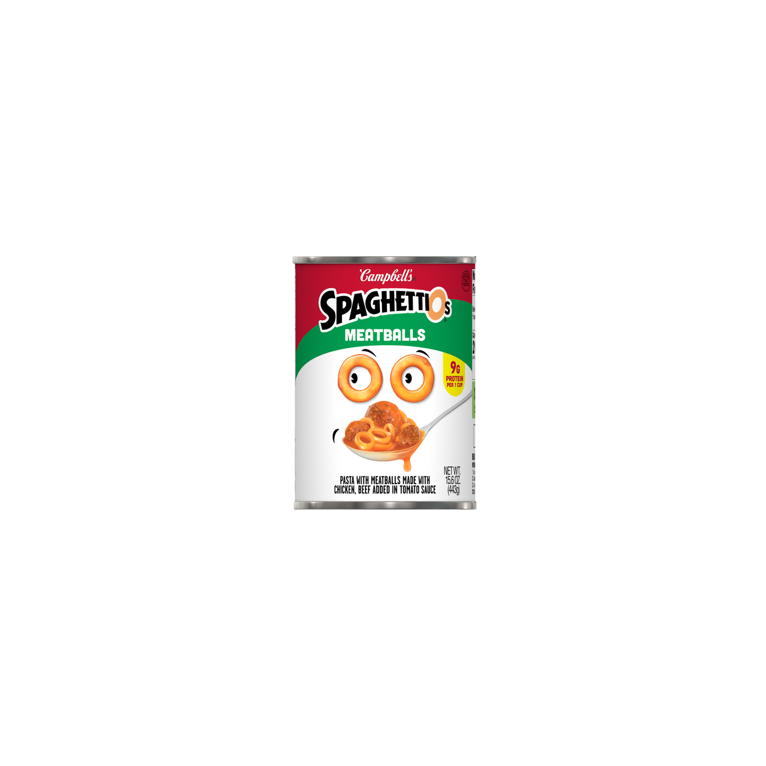 Campbell's Meatballs Spaghettios Canned Pasta With Meatballs, Can - 15.6 Ounce Image 1 of 4