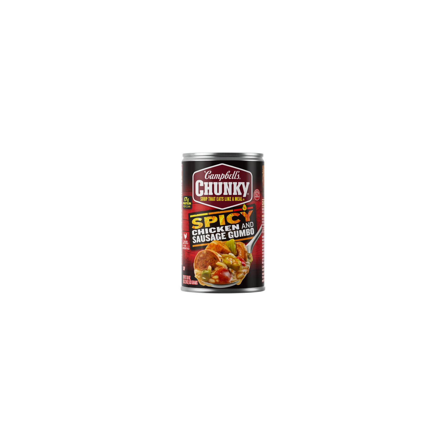 Campbell's Chunky Soup, Spicy Chicken And Sausage Gumbo, Can - 18.8 Ounce Image 1 of 2
