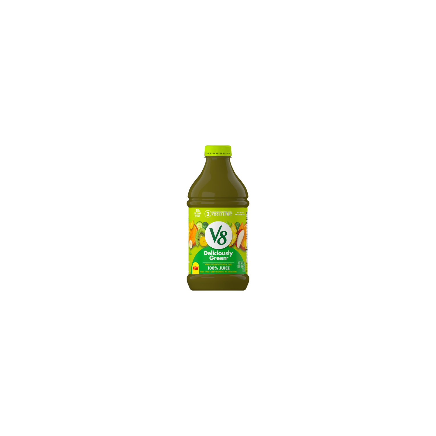 V8 Deliciously Green 100% Fruit And Vegetable Juice, Bottle - 46 Fluid Ounce Image 1 of 2