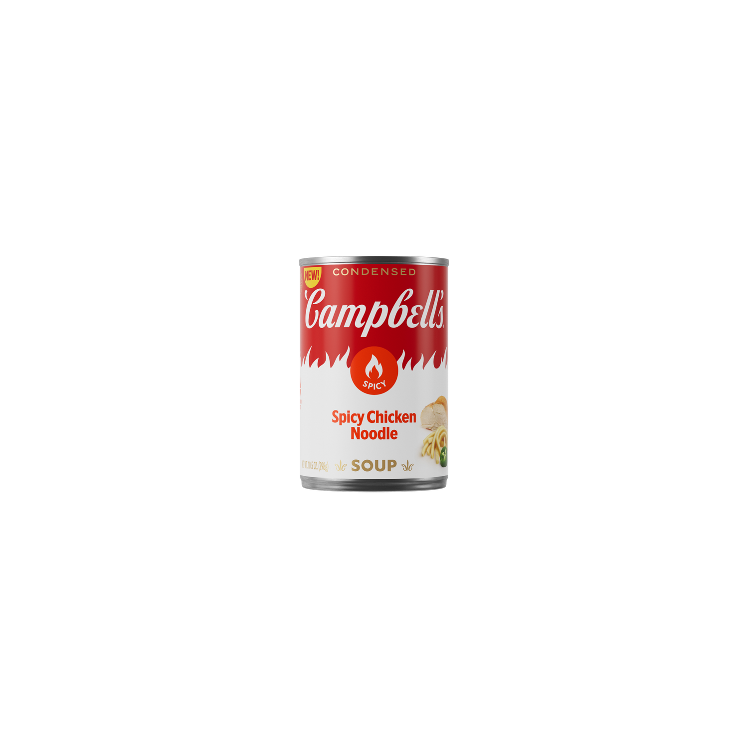 Campbell's Condensed Spicy Chicken Noodle Soup, Can - 10.5 Ounce Image 1 of 2