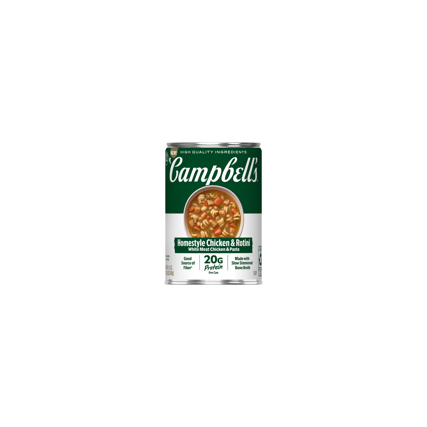 Campbell's Ready to Serve Protein Homestyle Chicken And Rotini Soup - 16.1 Ounce Image 1 of 4