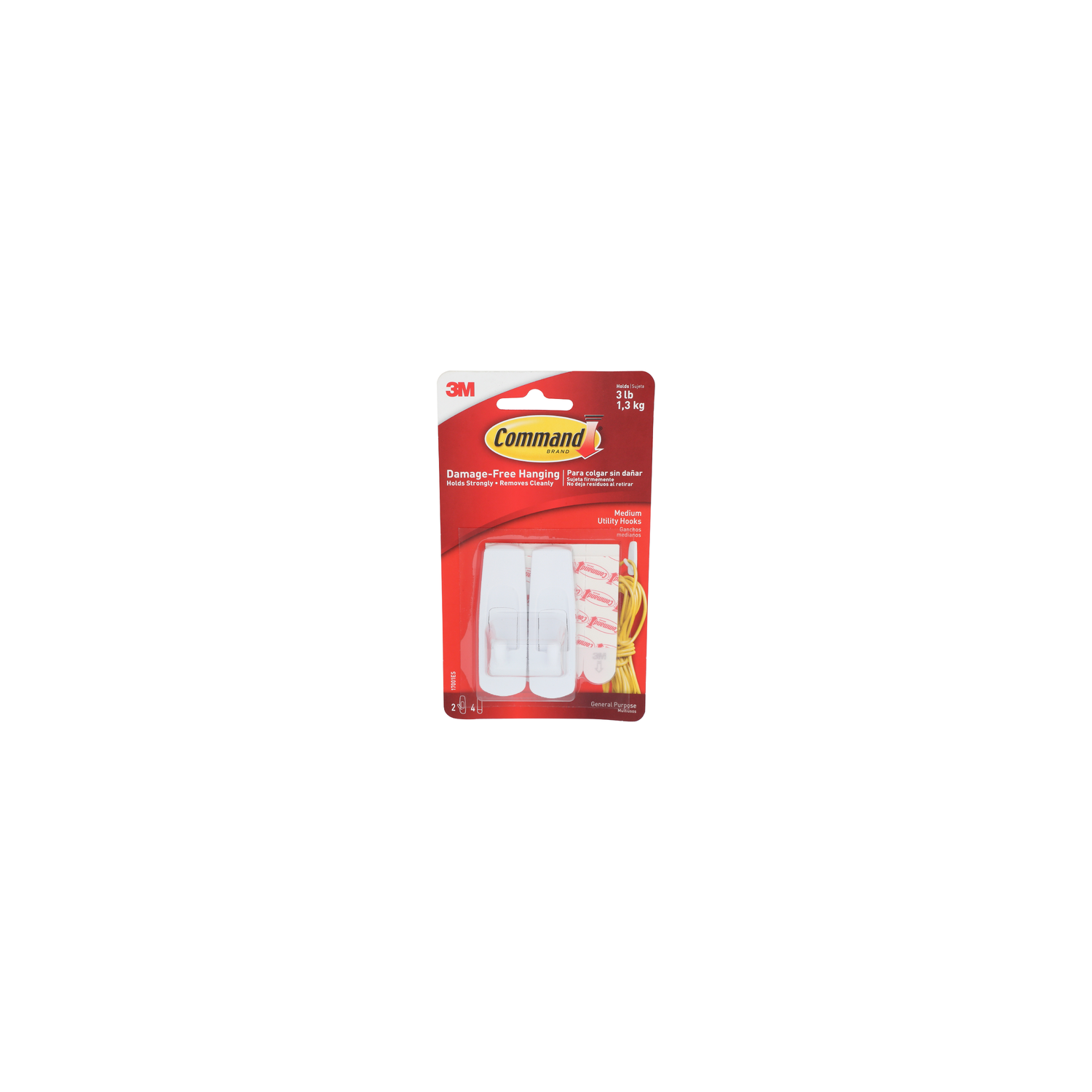 3M Command Medium Utility Hooks - 1 Each Image 1 of 2