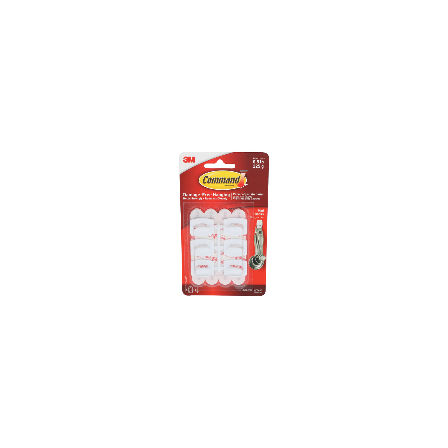 3M Command Mini Hooks - 1 Each Image 1 of 2