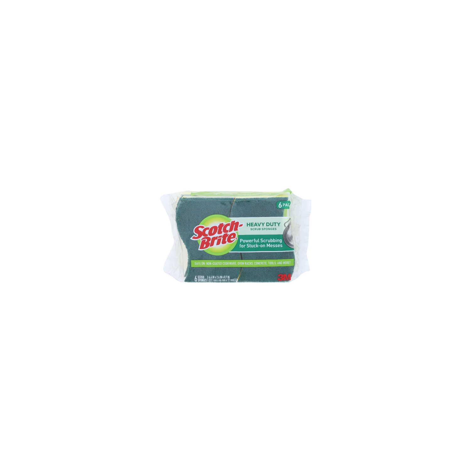 SCOTCH-BRITE Heavy Duty Scrub Sponges - 6 Count Image 1 of 2