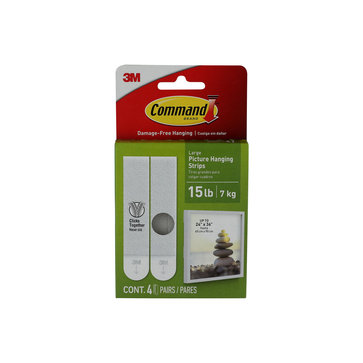 Command 4PK Lg Pic Strips 1EA - 4 Count Image 1 of 2