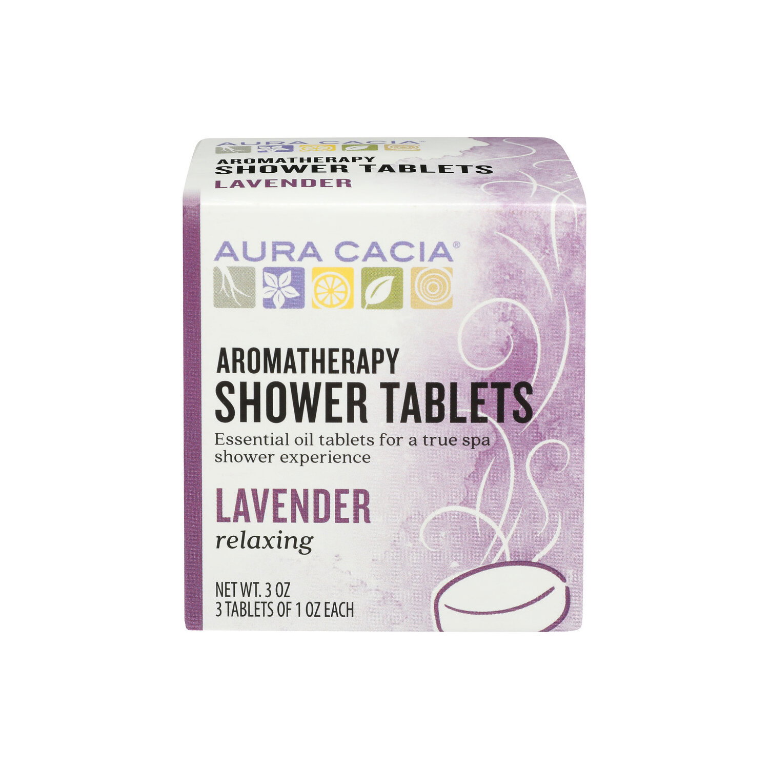 Aura Cacia Lavender Relaxing Aromatherapy Shower Tablets - 3 Ounce Image 1 of 3