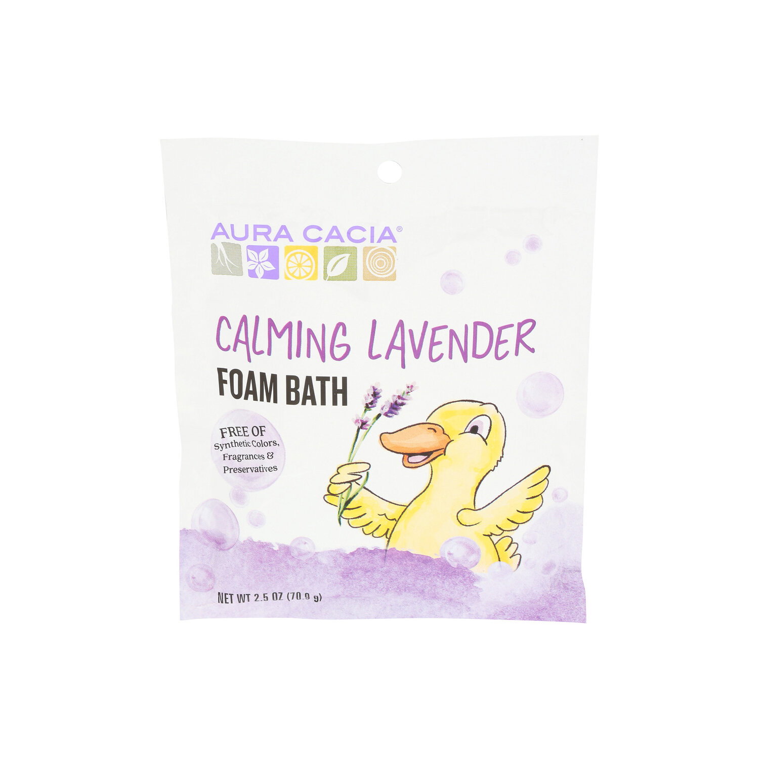 Aura Cacia Calming Lavender Foam Bath - 2.5 Ounce Image 1 of 3