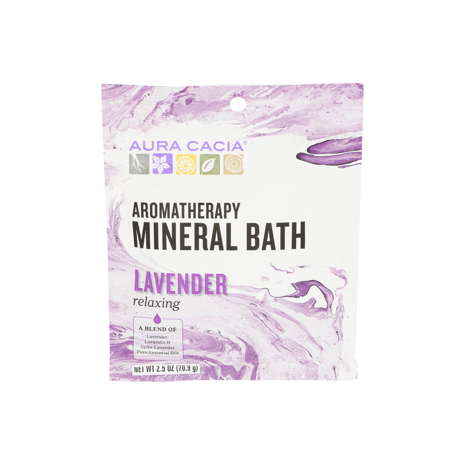 Aura Cacia Lavender Aromatherapy Mineral Bath - 2.5 Ounce Image 1 of 3