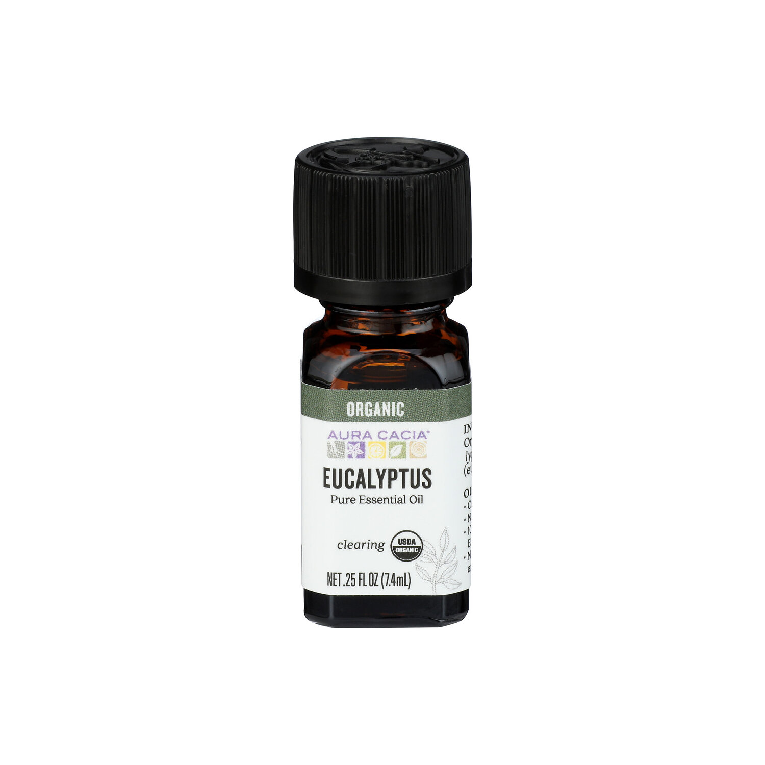 Aura Cacia Eucalyptus Organic Essential Oil - 0.25 Fluid Ounce Image 1 of 3