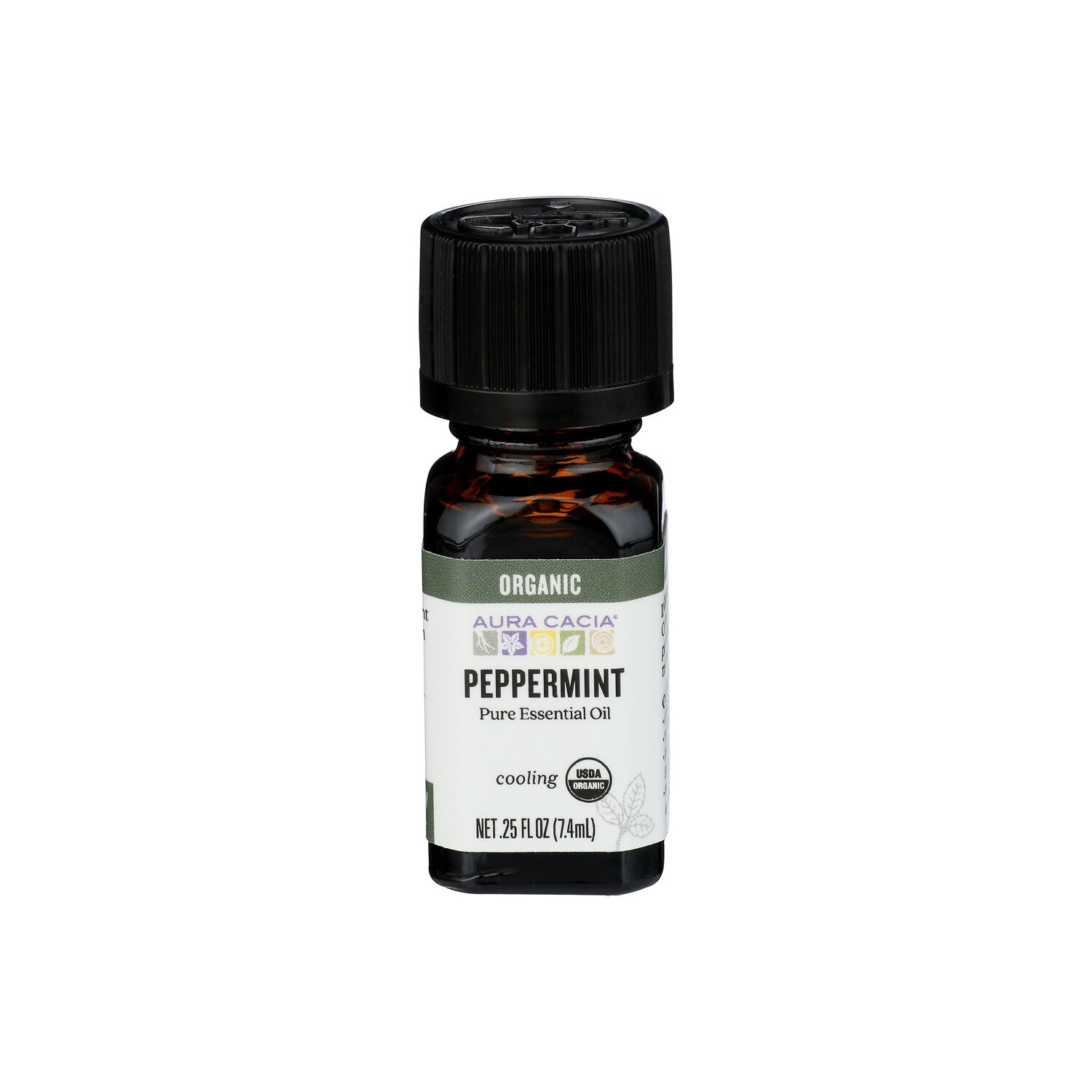 Aura Cacia Peppermint Organic Essential Oil - 0.25 Fluid Ounce Image 1 of 3