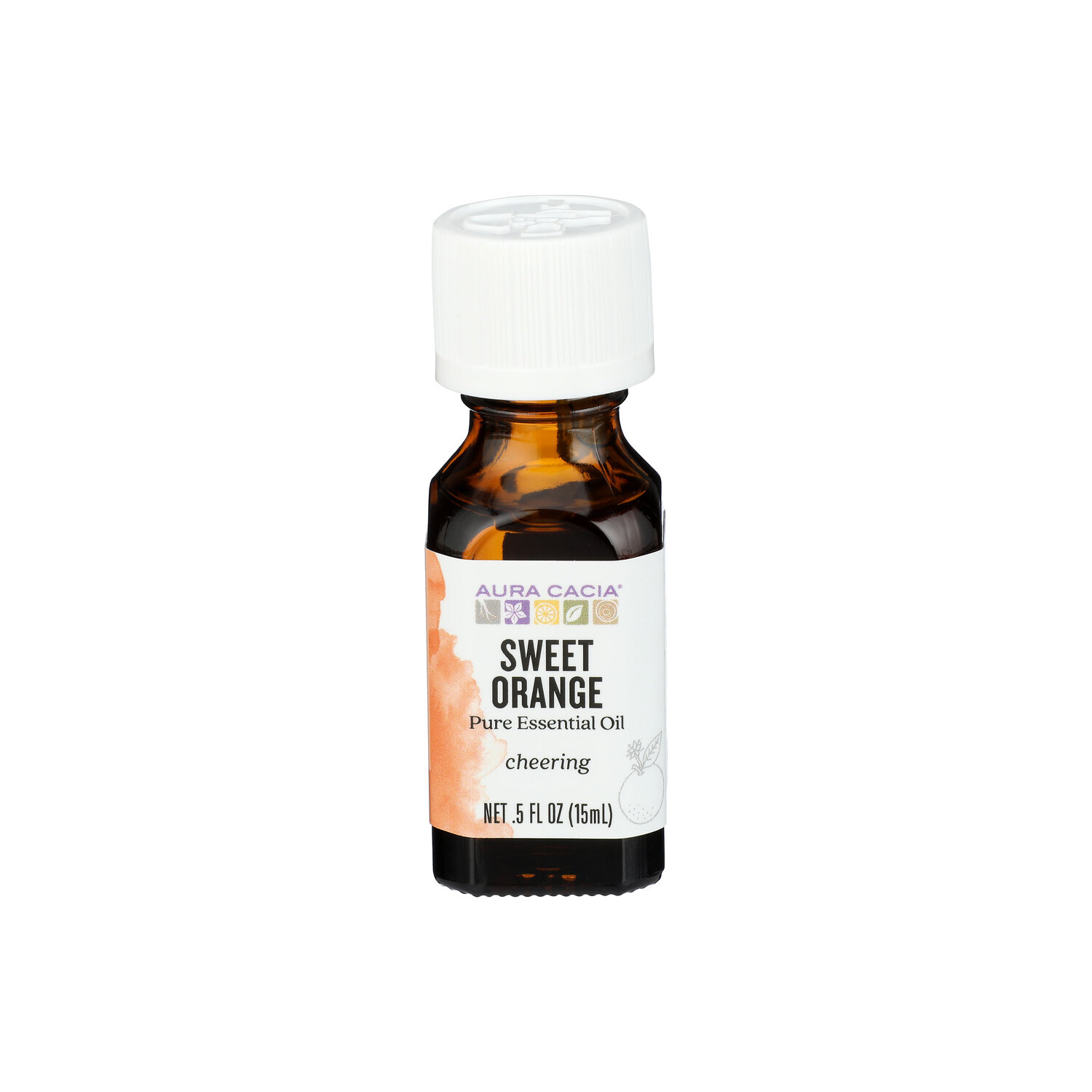 Aura Cacia Sweet Orange Pure Essential Oil - 0.5 Fluid Ounce Image 1 of 3